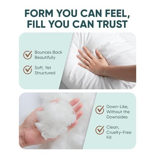 Synthetic Down Pillow Insert - 24x24 Down Alternative, 24 Inch by 24 Inch gallery