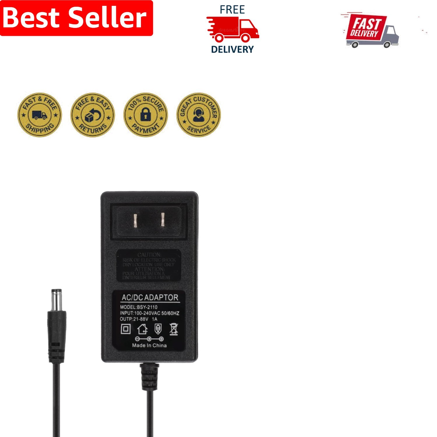 88W Fast Charger for 20V Cordless Drill Batteries - Smart Overcharge Protection gallery