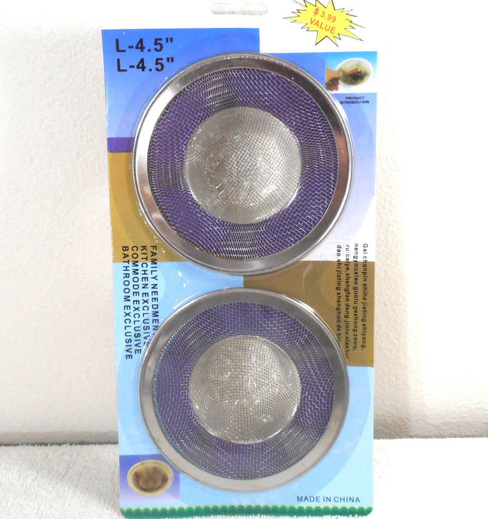 SINK SCREENS STRAINERS 1 PACK OF 2PC. SCREEN gallery