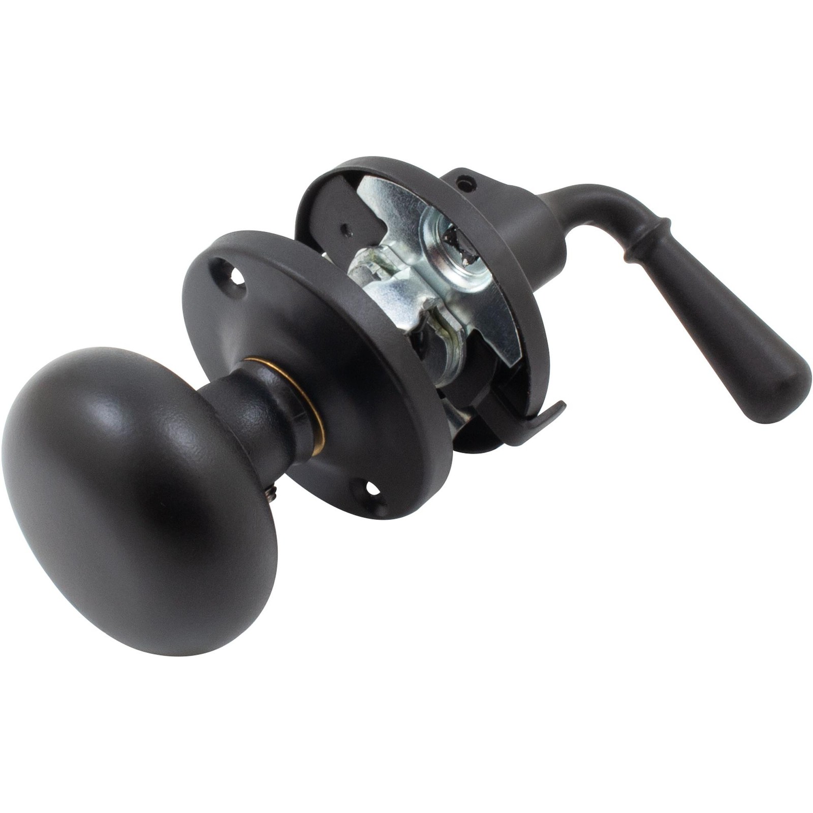 Rim Storm Door Lock, with 1-Inch Backset, 1-3/4 Inches, Matte Black by Stone Har gallery