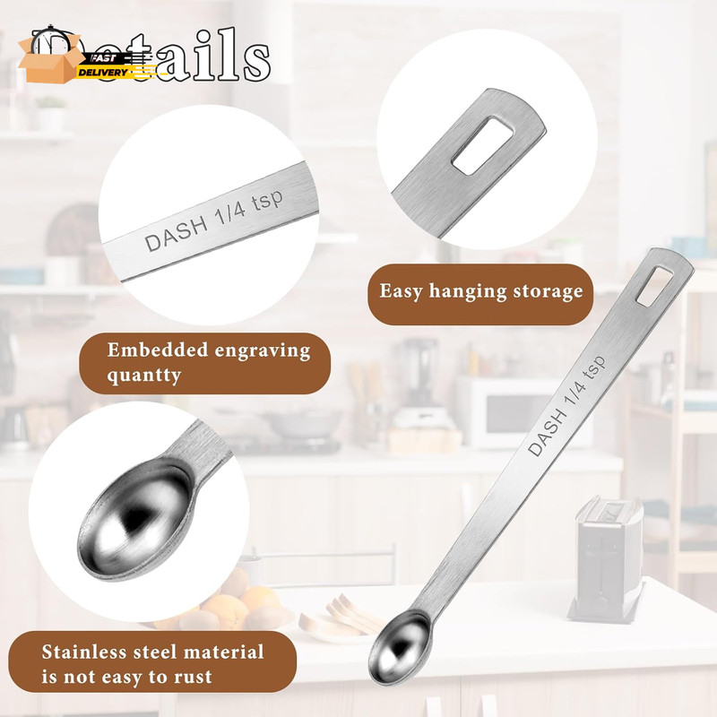 4 PCS Single Measuring Spoons, 1/4 Teaspoon(1/4 Tsp | 1.25 Ml | 1.25 C gallery