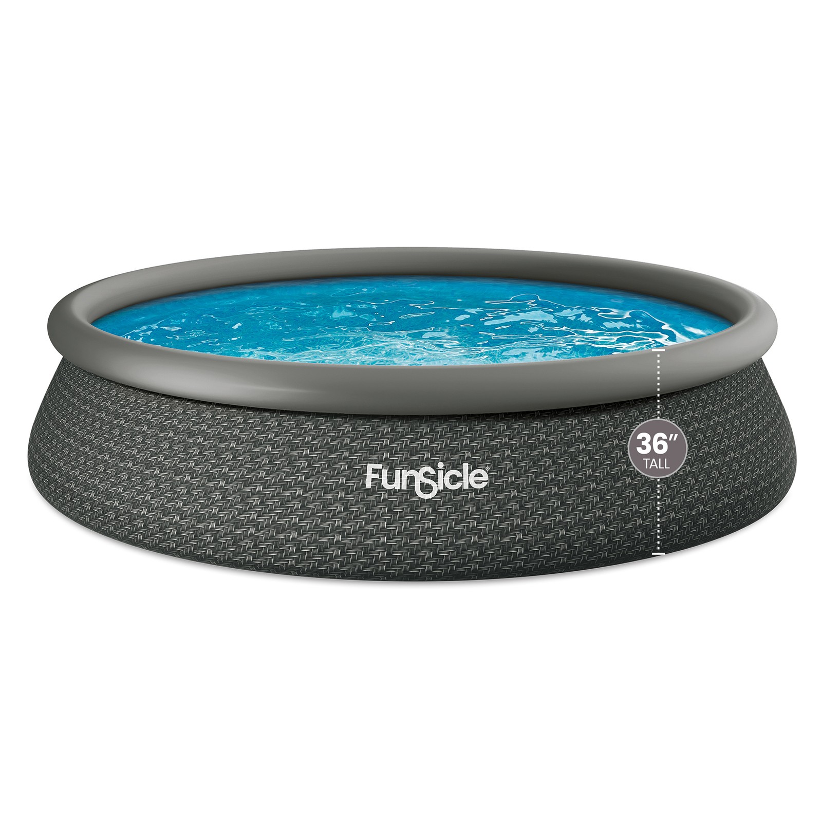Funsicle 15' x 36" QuickSet Inflatable Ring Top Outdoor Above Ground Pool w/Pump gallery