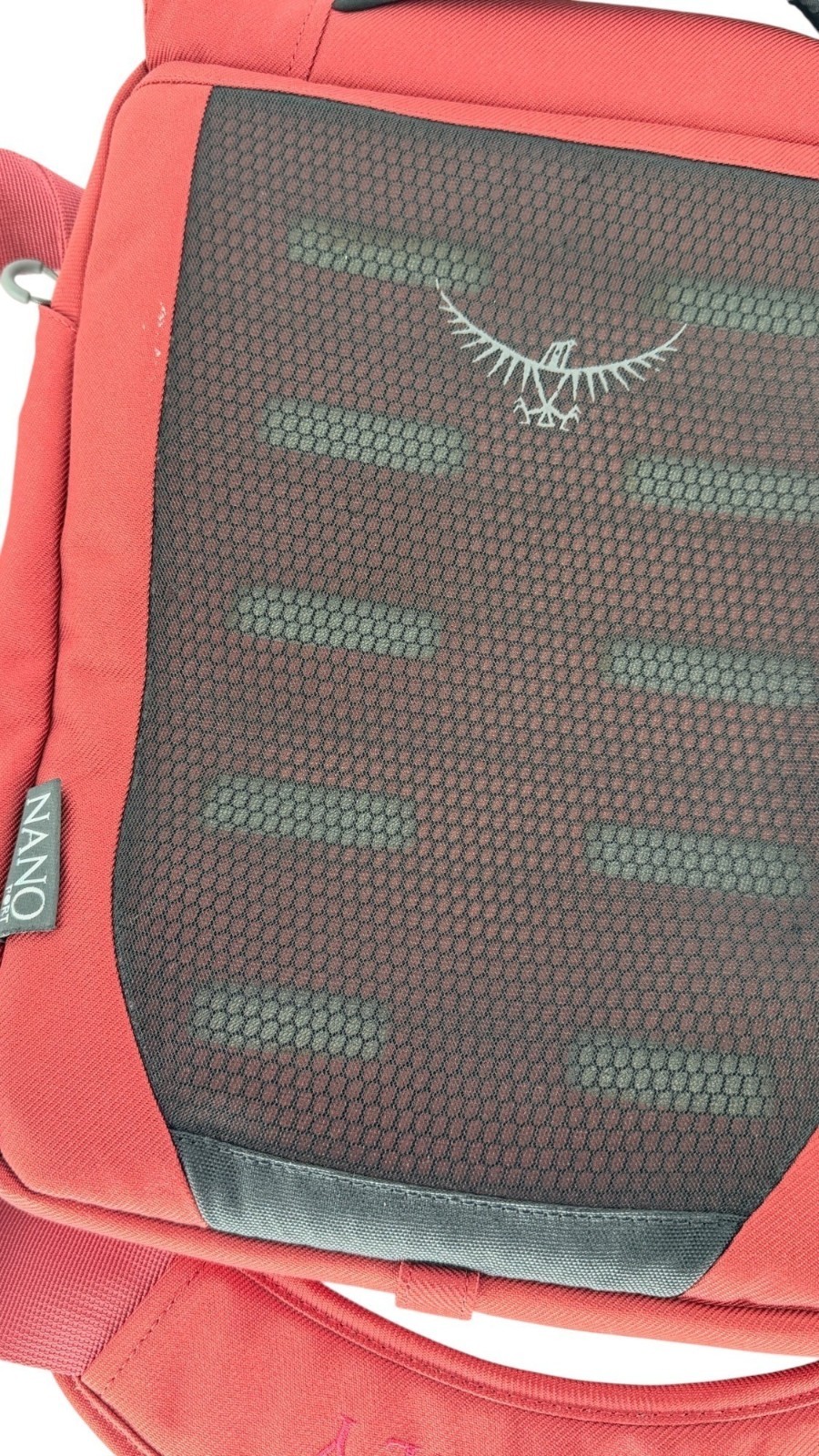 Osprey Nano Daypack Port Tech Small Red Lightweight Backpack 2
