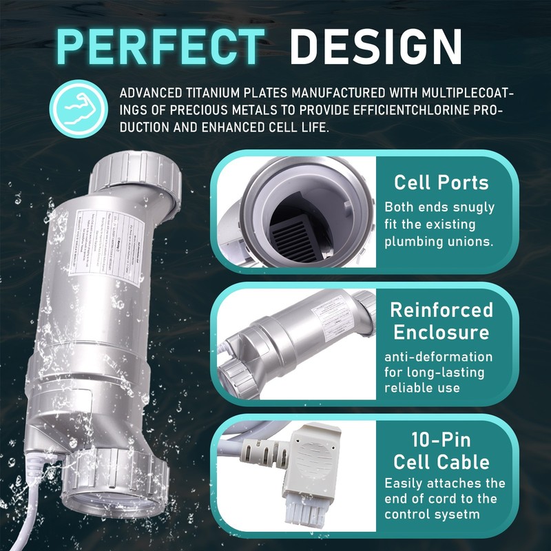Salt Water Pool chlorinator System 40000 Gallon For Hayward Turbo Cell T-15 gallery
