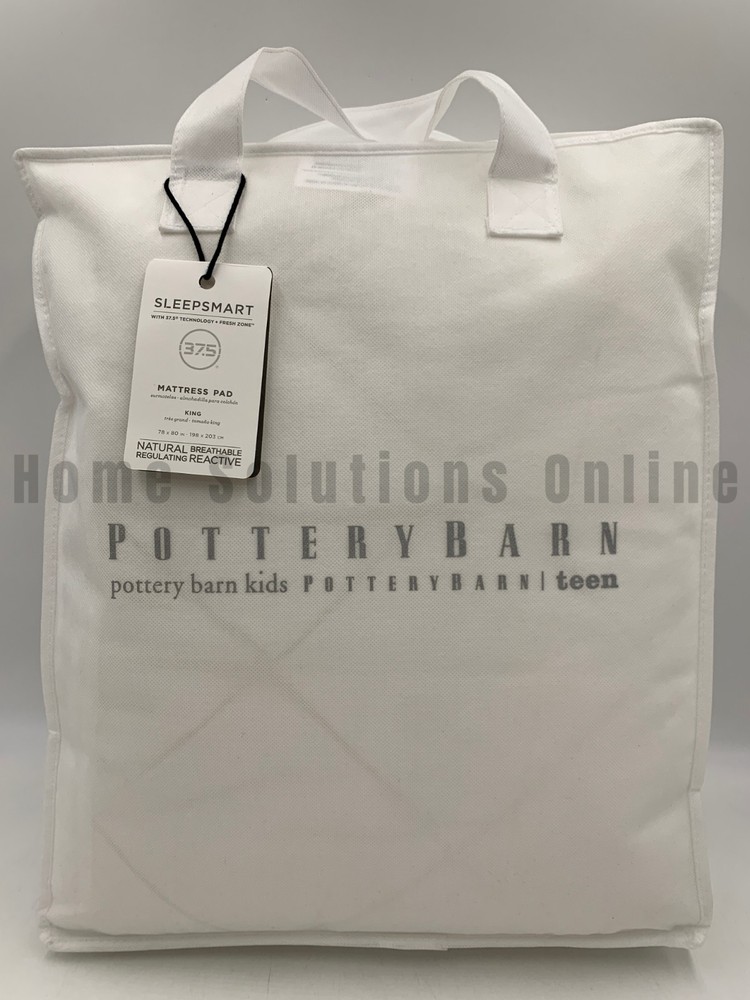 Pottery Barn Sleepsmart Regulating Down Alternative 3.75 Mattress Pad King T1205