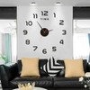 Glowing Digital Wall Clock Sticker 15.75 in Modern Decorative Needle Clock gallery