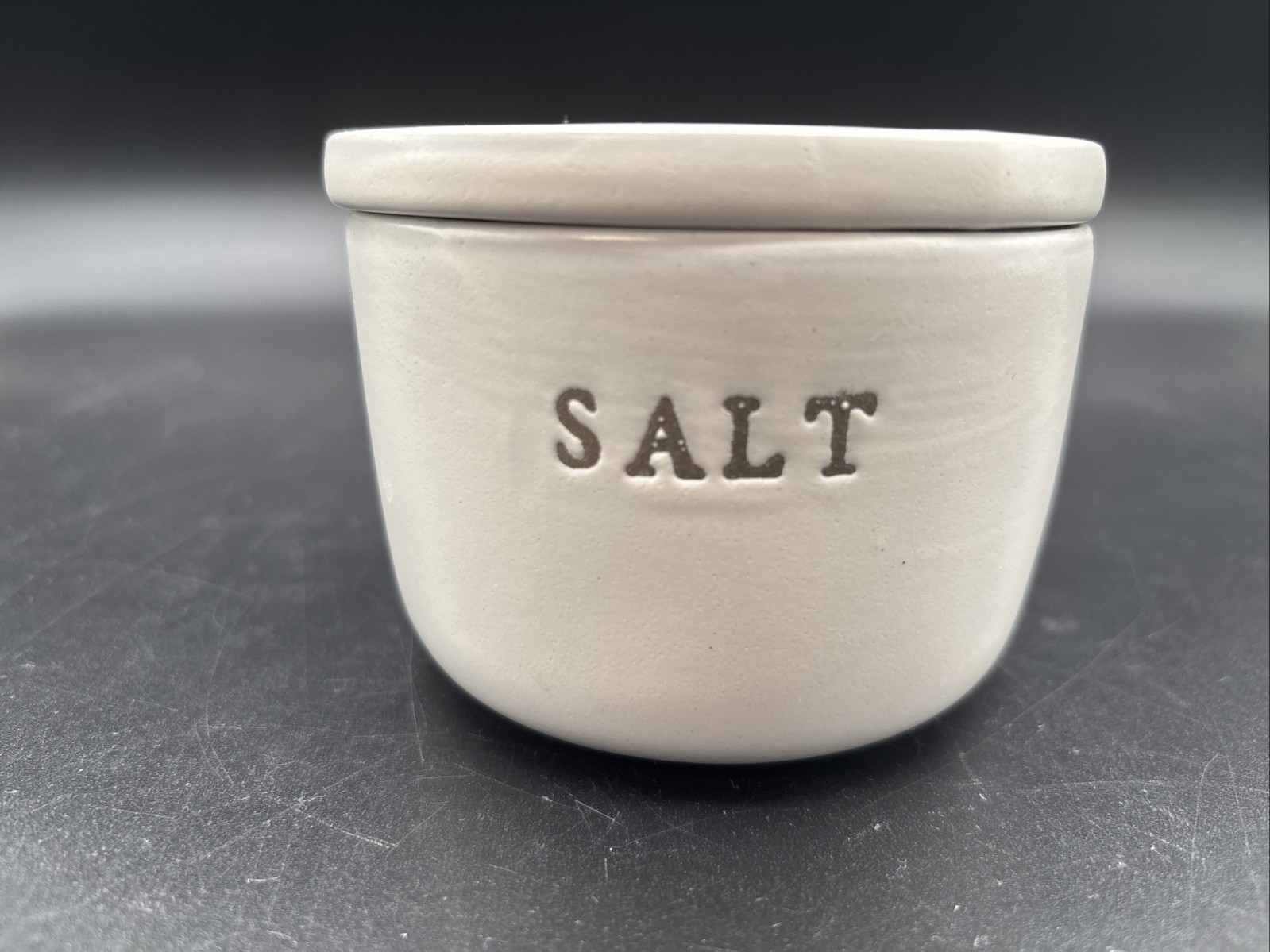 HEARTH & HAND MAGNOLIA Stoneware Small Canister Salt Crock/Celler gallery