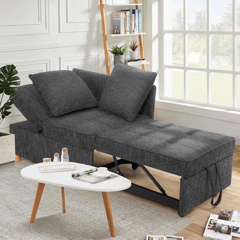 4-in-1 Convertible Sofa Bed Pull Out Couch Sofa Chair w/ 5 Adjustable Backrests gallery