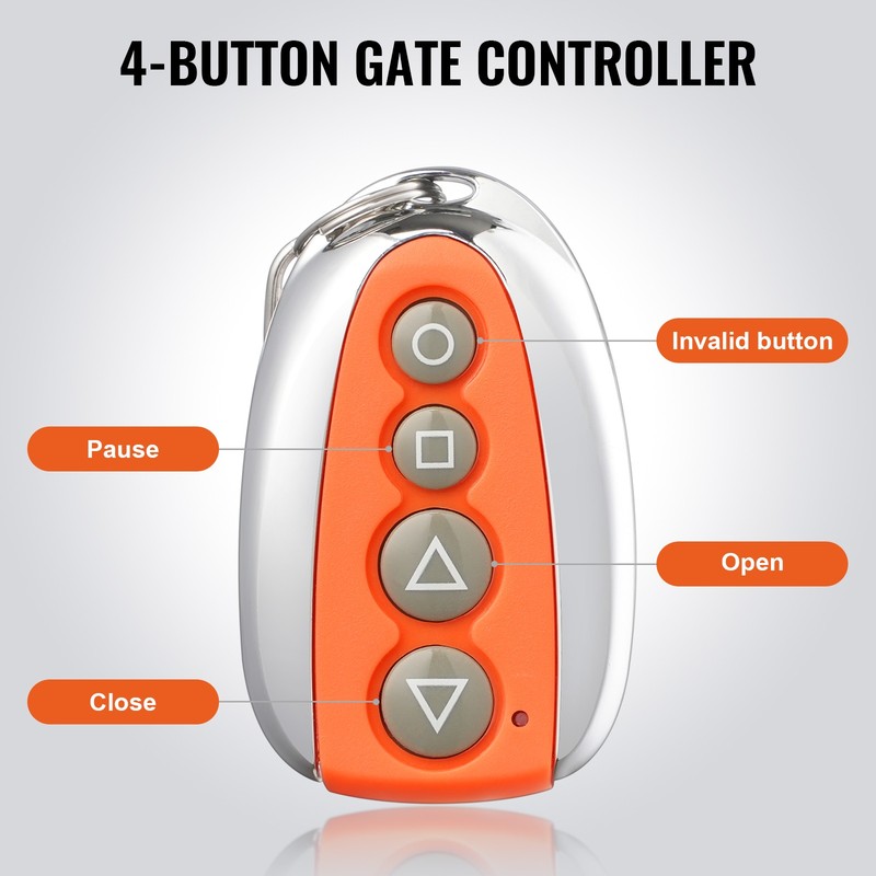 Uimoso Automatic Gate Remote Control 131ft Range with 4Buttons for Sliding Gates gallery