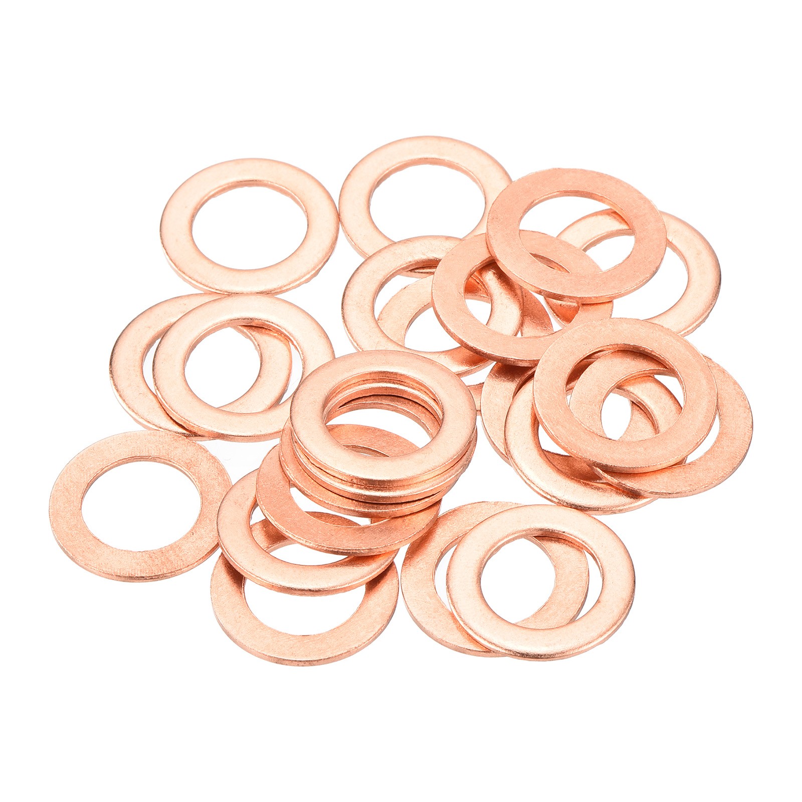 22 Pcs Flat Copper Washers 10x16x1mm Copper Flat Sealing Ring Washers gallery