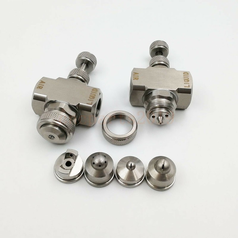 1/4" Stainless air atomizing nozzle Adjustable spray atomizing humidify nozzle gallery