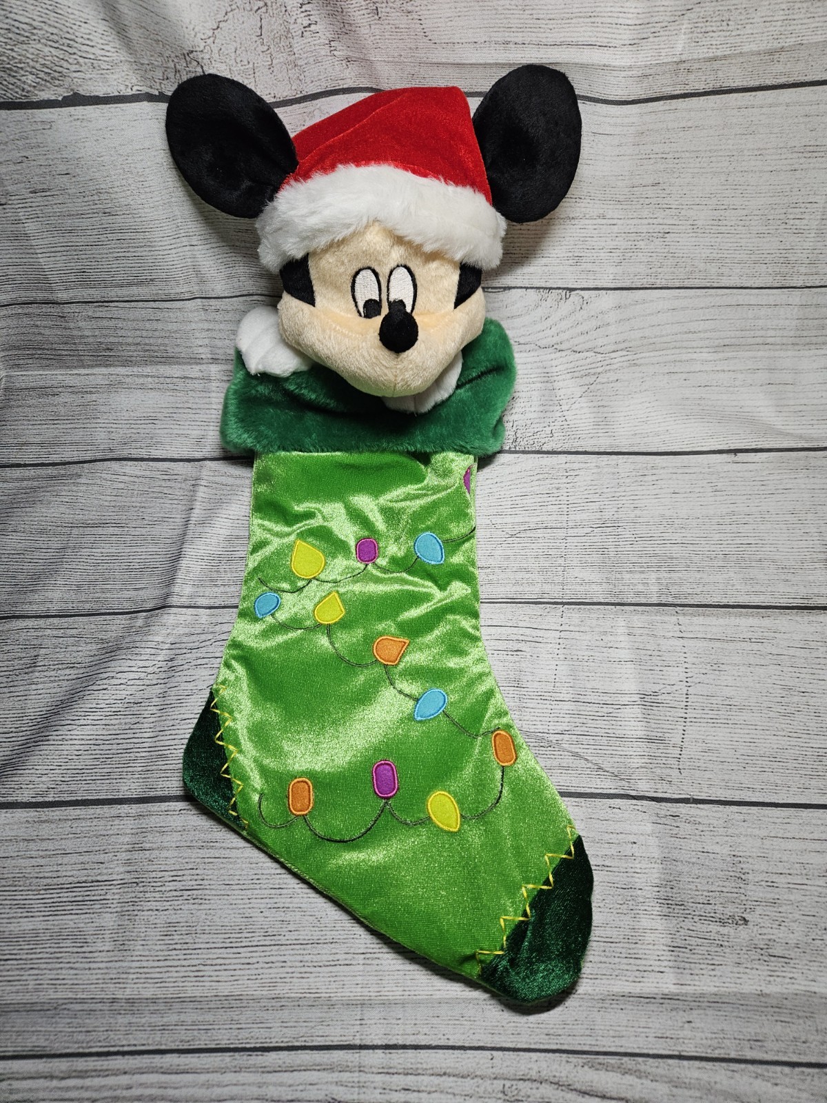 Mickey Mouse 3D Plush Christmas Stocking 2009 Disney - 21" - Mickey Wearing Hat gallery