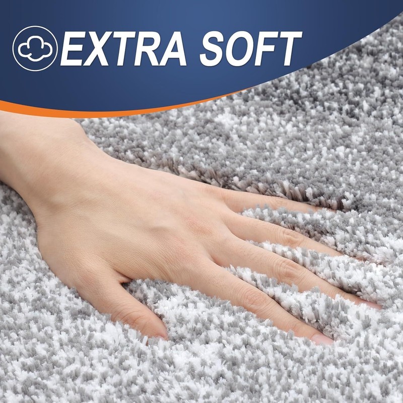 Luxurious Microfiber Bath Mat -Gradient Design Soft Absorbent Non-Slip (30"x20") gallery