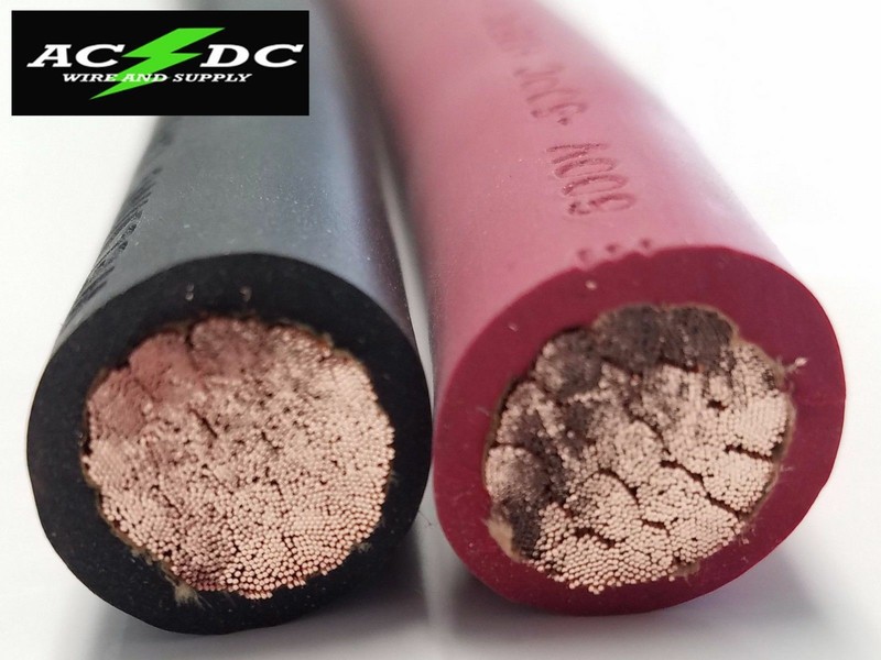 Welding Cable Red Black 2/0 GAUGE COPPER WIRE SAE J1127 CAR BATTERY SOLAR gallery