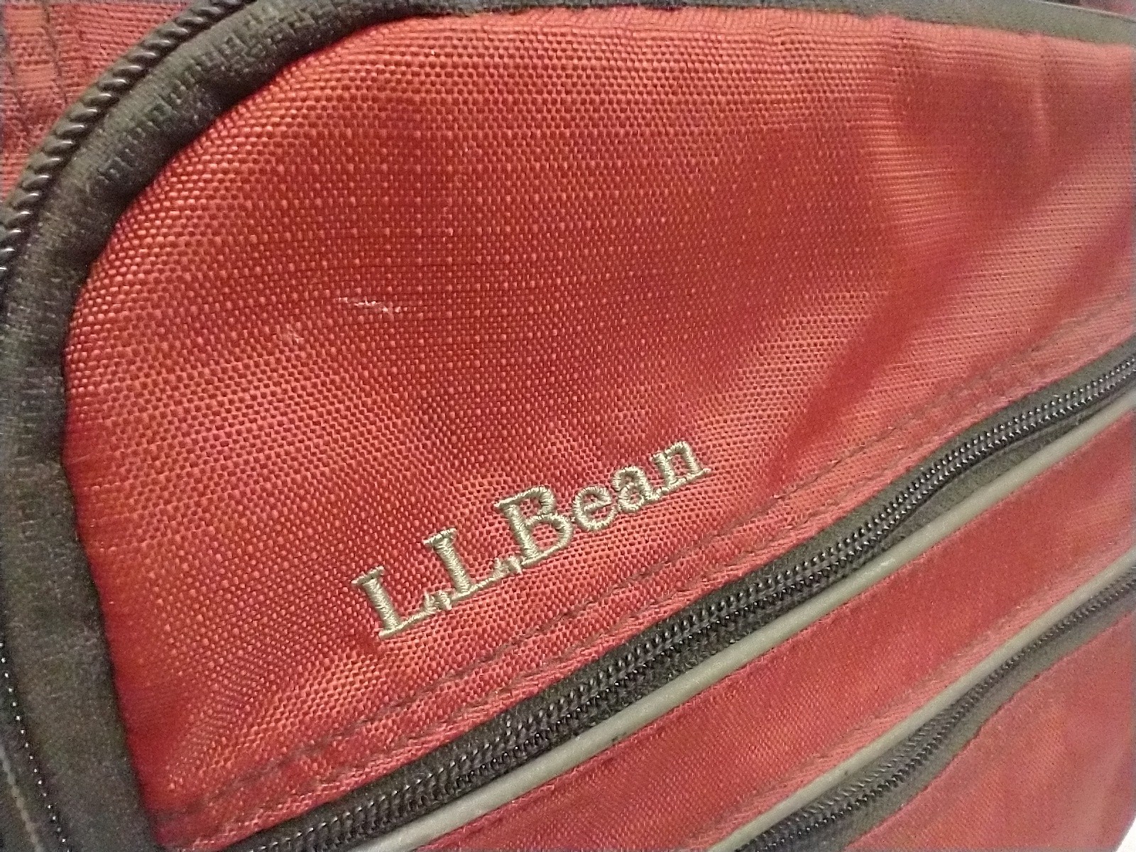 LL Bean Super Deluxe Large Book Pack Backpack, Red, Black, Gray, See Description 2