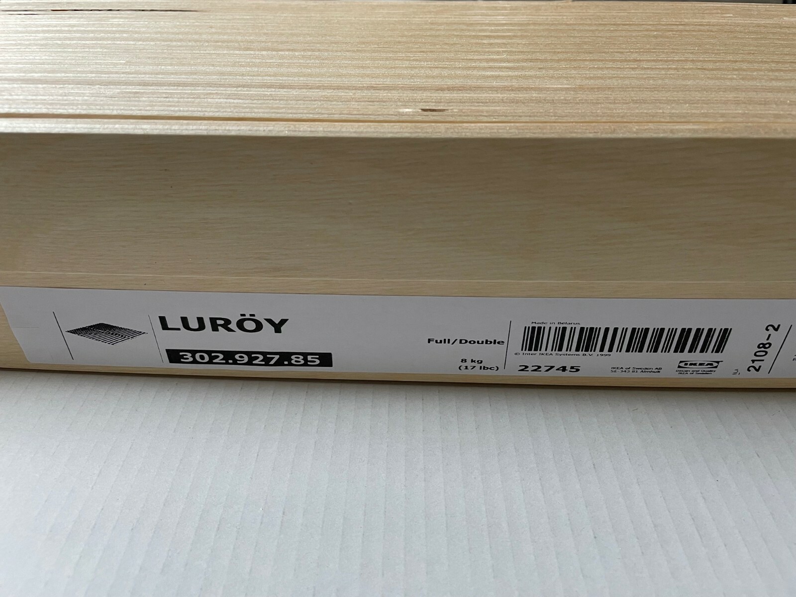 Ikea LUROY Full/Double Slatted bed base 302.927.85 - NEW gallery