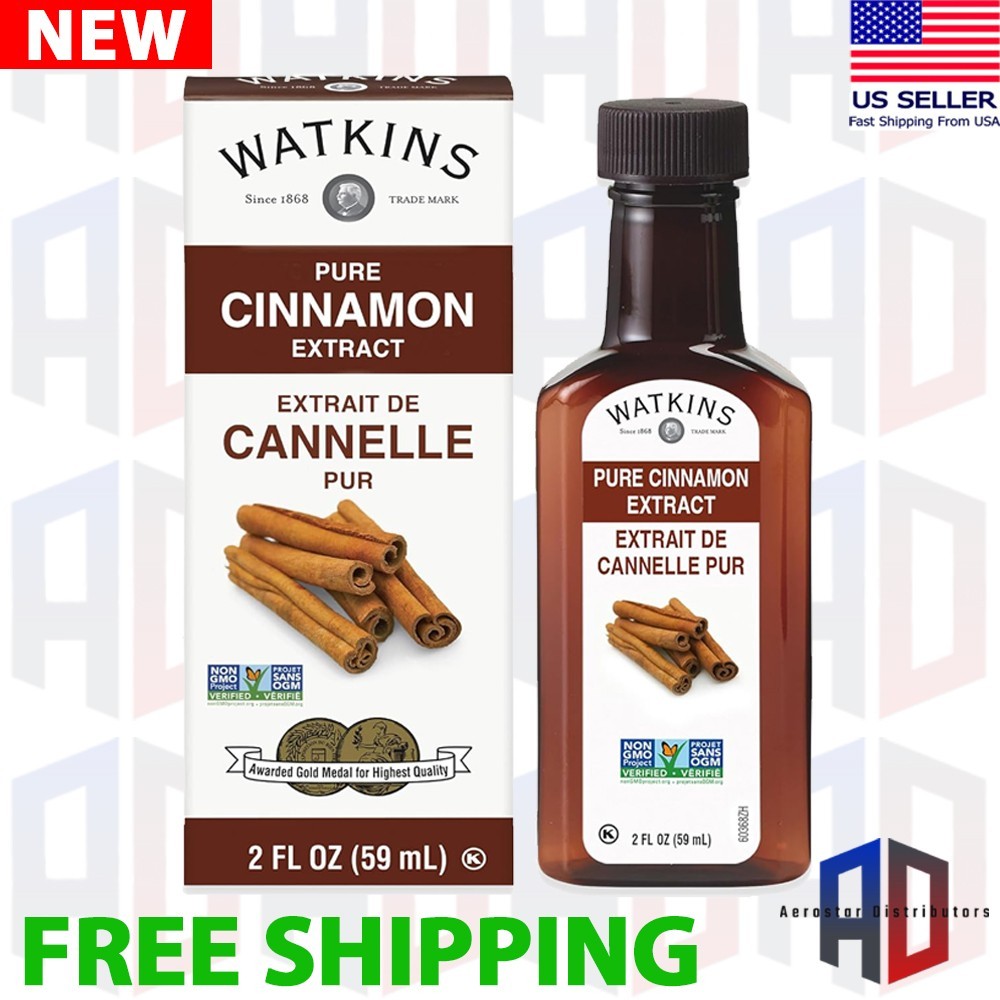 Watkins Pure Cinnamon Extract, Non-Gmo, Kosher, 2 Oz. Bottle, 1-Pack gallery