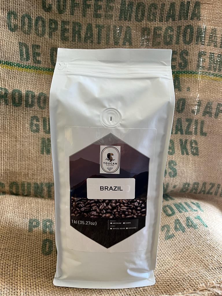 2, 5, 10 LB BRAZIL FRESH ROASTED COFFEE WHOLE BEAN, GROUND - ARABICA gallery