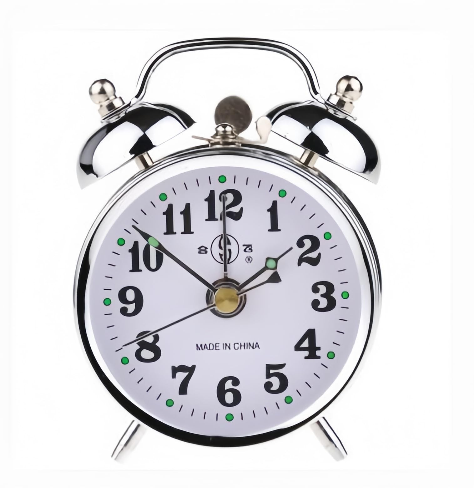Vintage Mechanical Alarm Clock, Manual Wind Up Clock with Loud Twin Bell, Ana... gallery