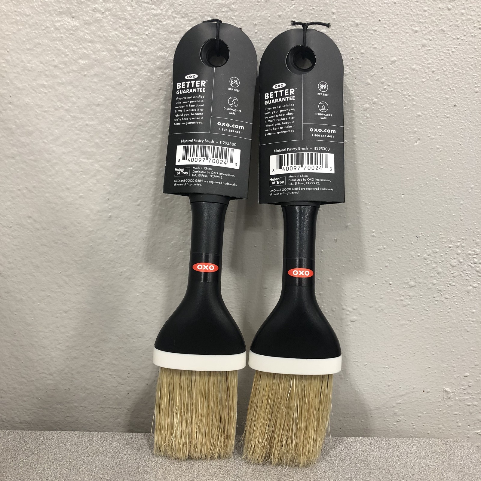 OXO 11295300 Good Grips Blk Plastic Pastry/Natural Brush BPA FREE gallery