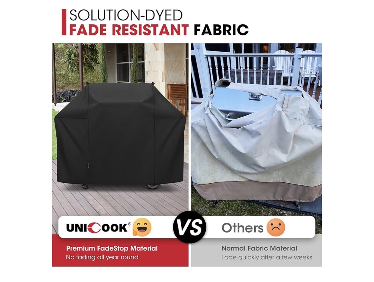 Unicook 52 Inch Grill Cover for Weber Spirit 200 and 300 Series, BBQ Cover gallery