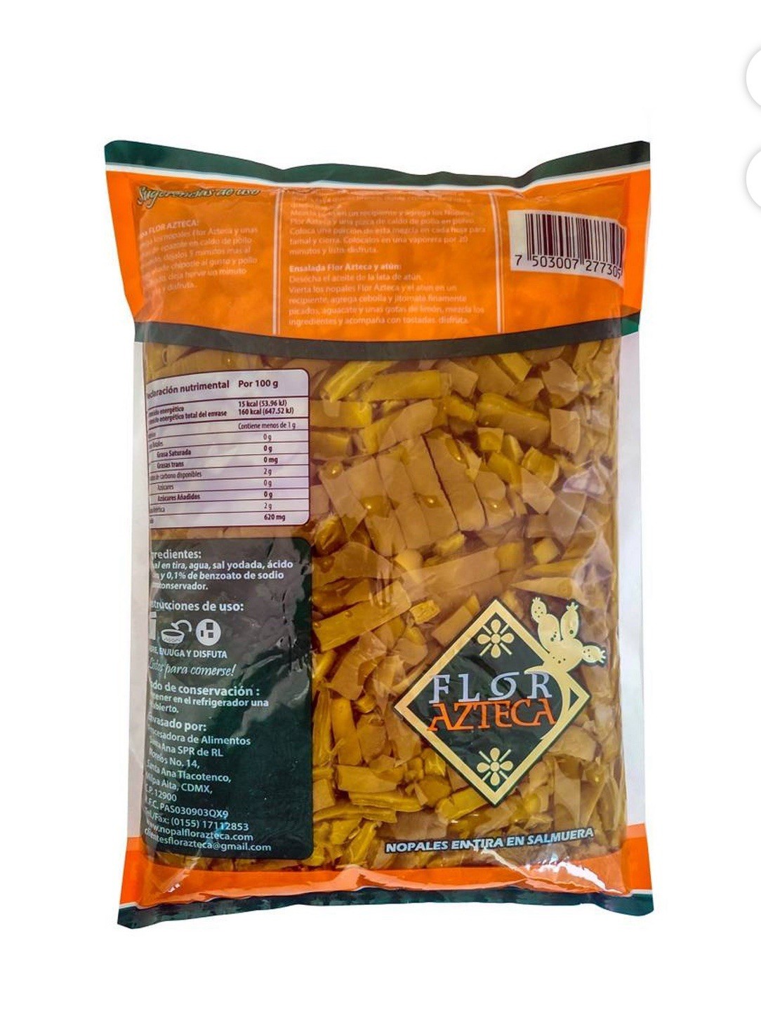Flor Azteca Nopales Tender Cactus Slices 29oz – Authentic Mexican Food gallery
