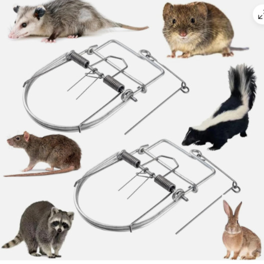 2pcs Small Animals Catch Traps Mouse Trap Spring Trapt Rodent for Rat Rabbit gallery