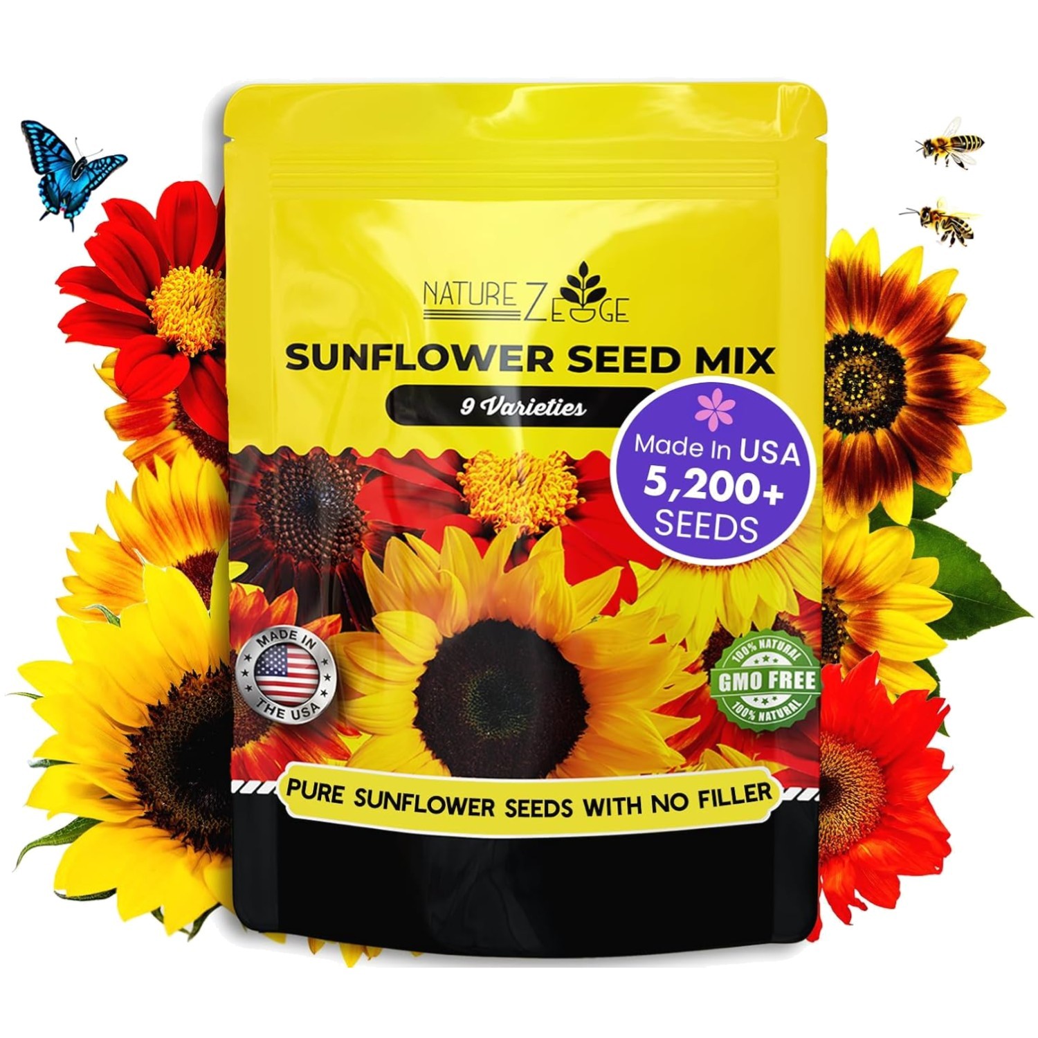Family-Owned Sunflower Seeds Bulk Pack - Diverse Varieties gallery