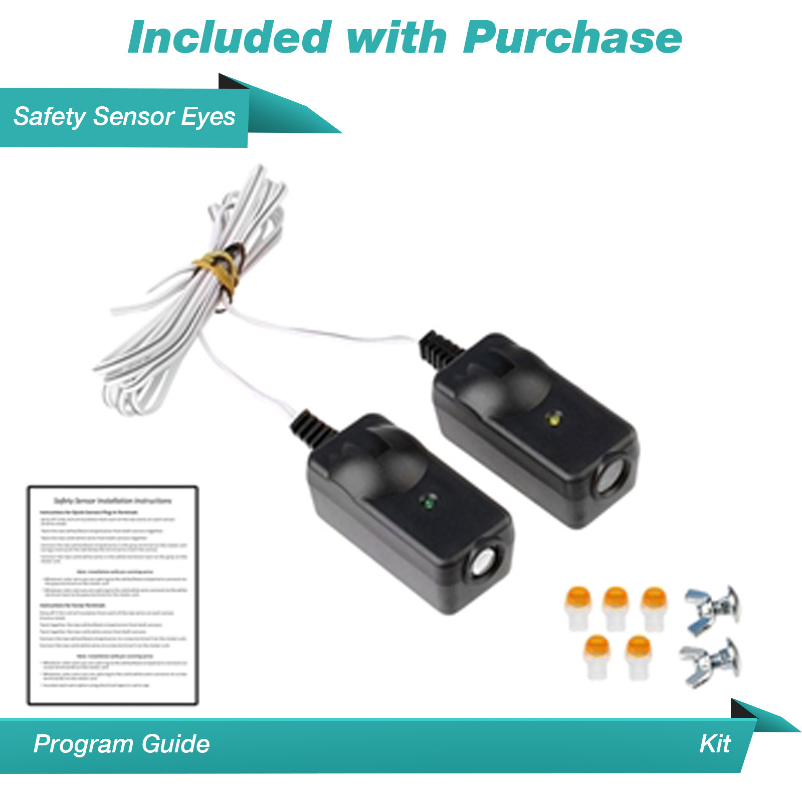 Safety Sensor Beam Eyes Fits 41A5034 Liftmaster Chamberlain Garage Door Opener gallery