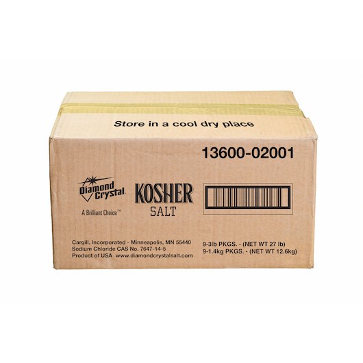 Diamond Kosher Salt Box, 3 Pound, 9 Per Case gallery
