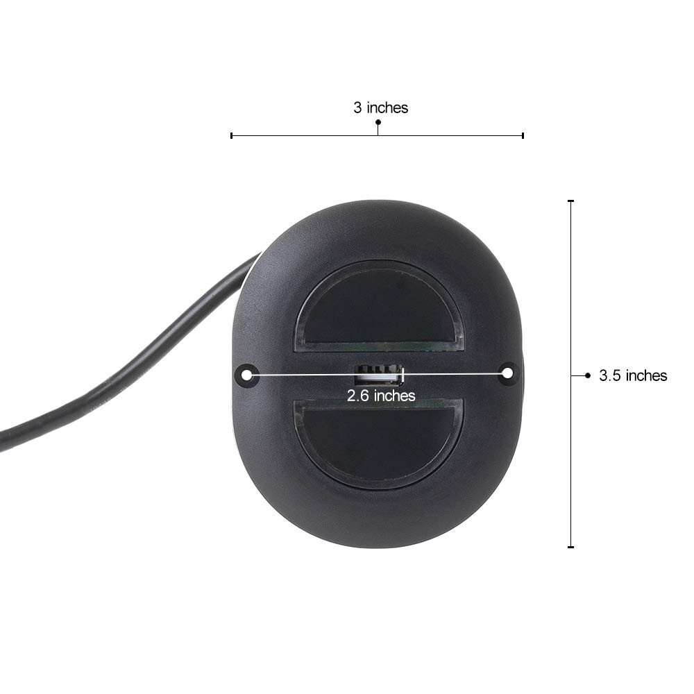 Oval 2 Button 5 Pin Power Recliner Lift Chairs Switch Hand Control USB Bluelight gallery