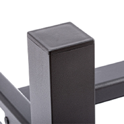 TECSPACE 4 Sizes Black Aluminum Outdoor Bench for Park Garden Patio Lounge gallery