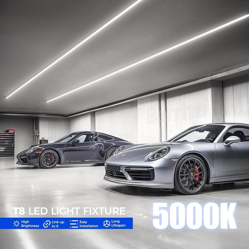 Reliable 4FT LED Strip Lights - 40W, V Shape, Clear Cover for Optimal Brightness gallery