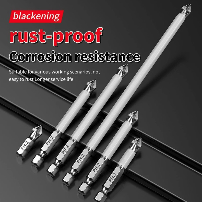 6PCS Magnetic Cross Head Screwdriver Bits Set S2 Steel Electric Drill Kit - NEW gallery