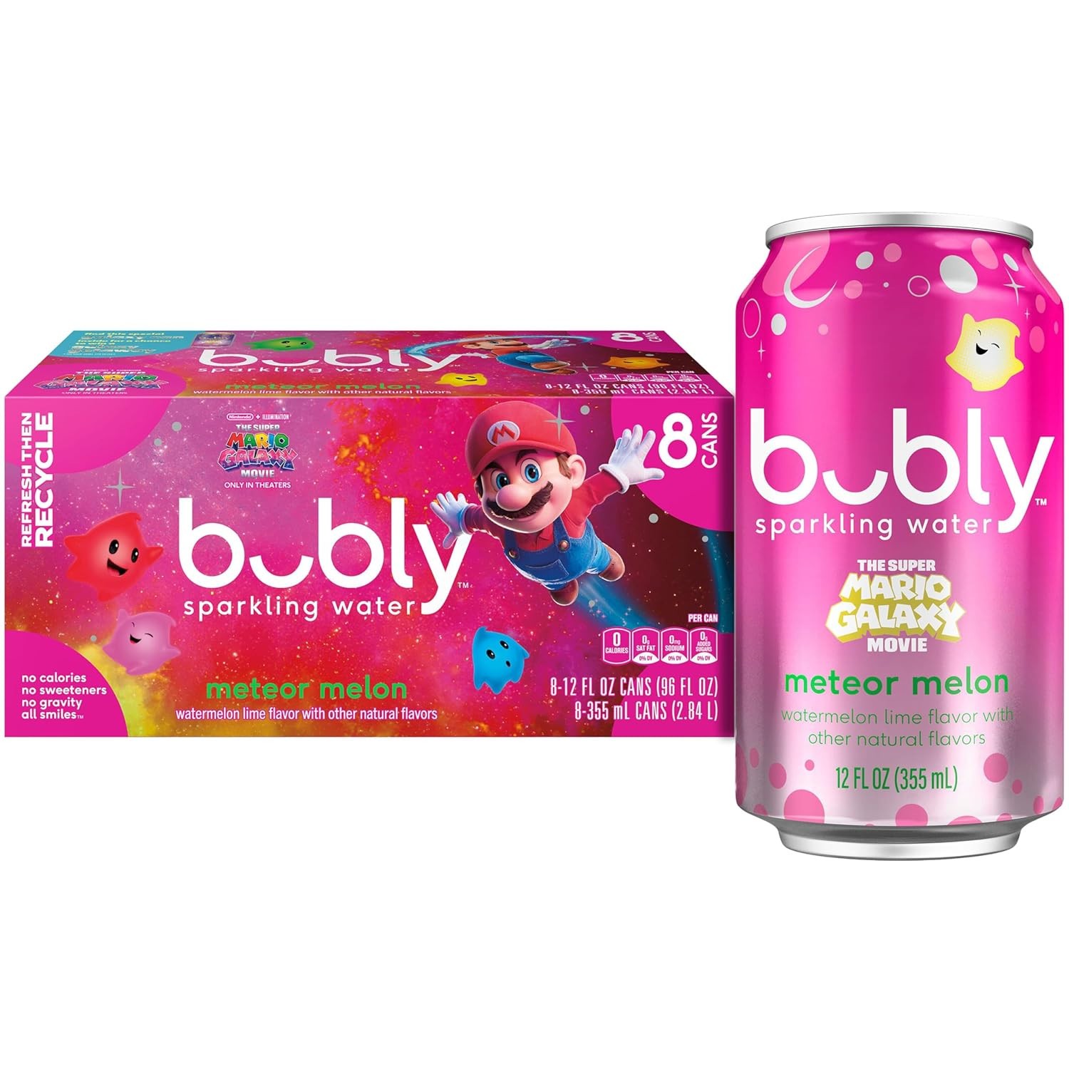 bubly Sparkling Water Zero Sugar & Zero Calories12oz Cans(Pack of 8)SelectFlavor gallery