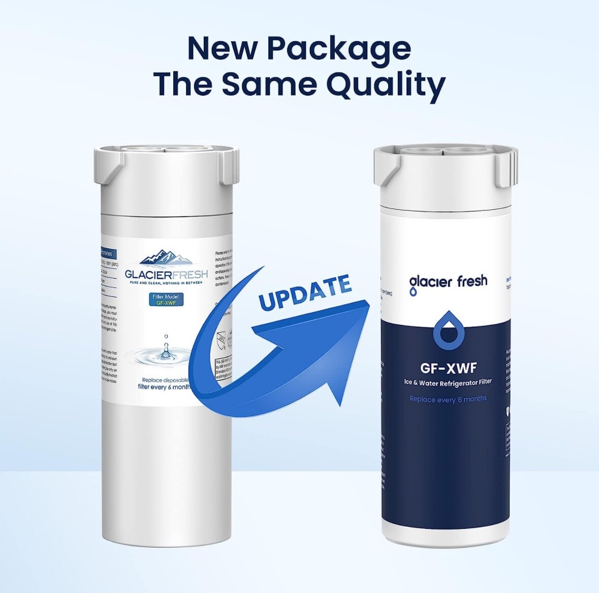 2 Pack GLACIER FRESH XWF Replacement for GE XWF Refrigerator Water Filter gallery