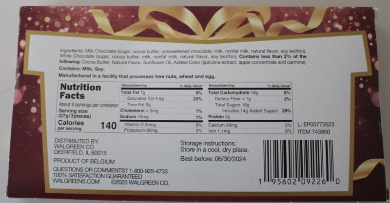 Belgian Decorative Holiday Chocolates - Made in Belgium - 3.71 oz Box gallery