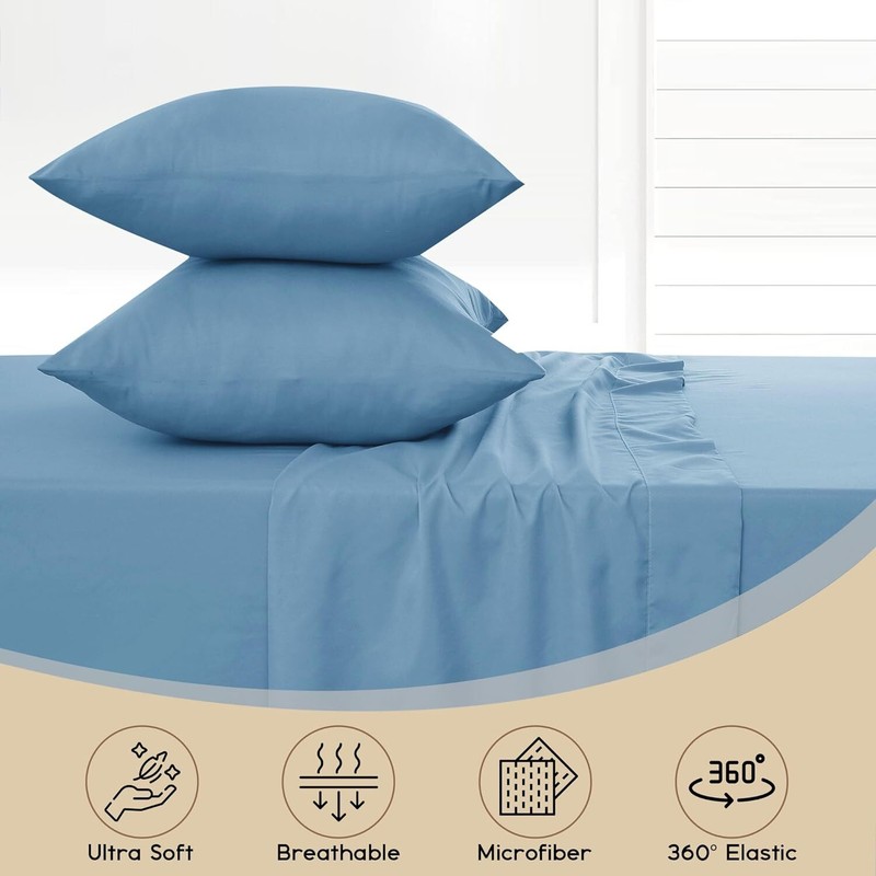 Lux Decor Collection Bed Sheets - 6 Pc Queen Size Sheets - 1800 Thread Count gallery