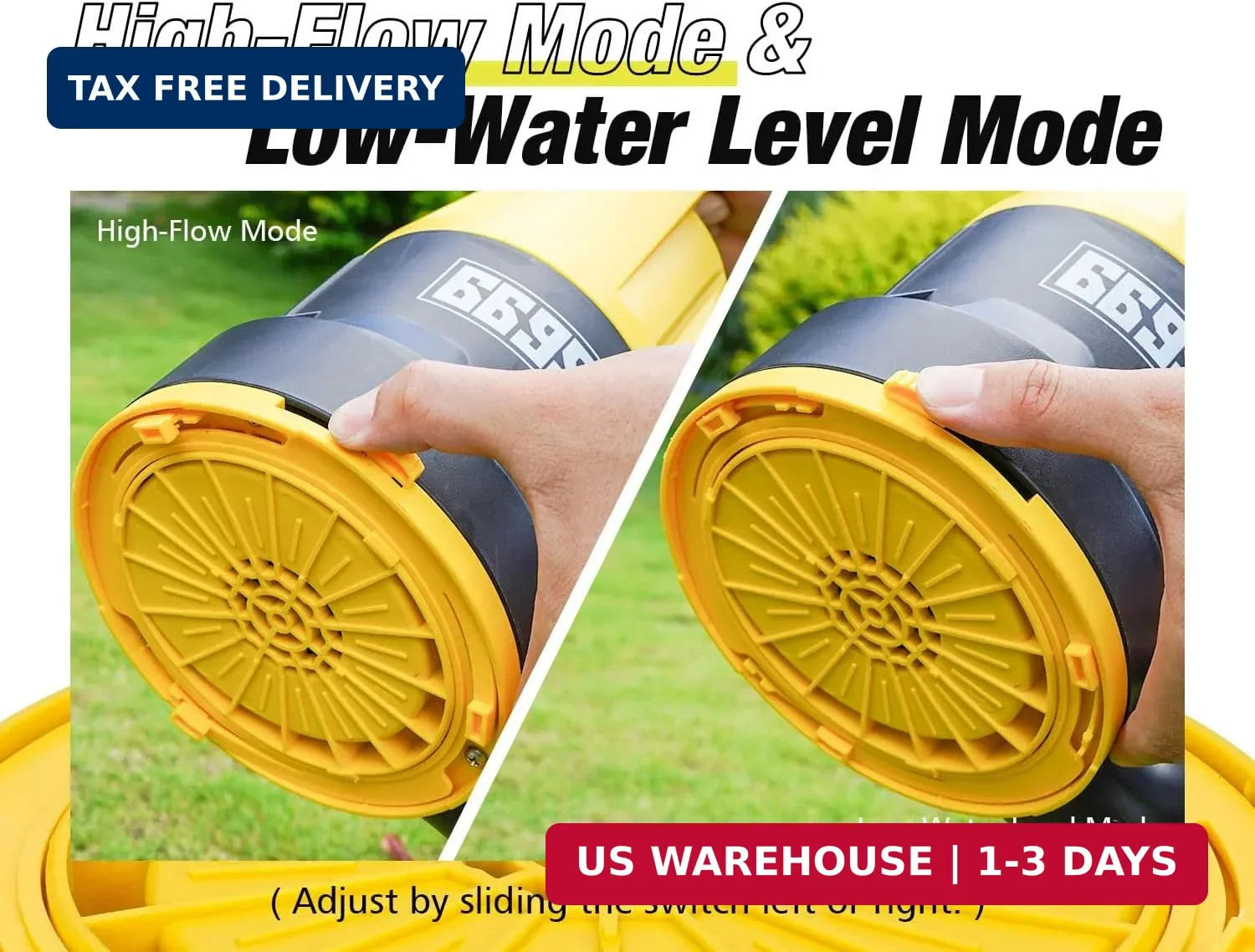 Submersible Sump Pump 1/2HP Portable Water Pump 2500GPH Drain Water for Pool Pon gallery