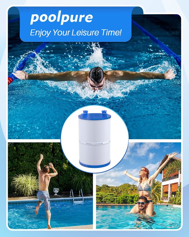 POOLPURE C-7367 Spa Filter Replaces PD075-2000, Dimension One 1561-00, 2 Pack gallery