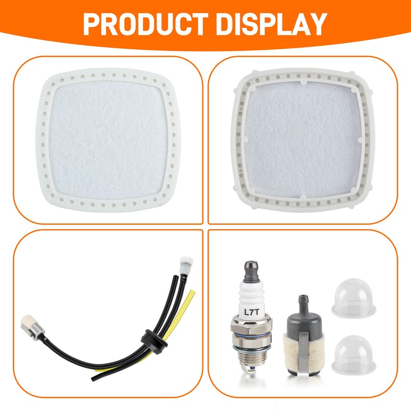 Air Filter & Fuel Line Filter Kit For Echo PB-2520 PB2520 Hand-held Leaf Blower gallery