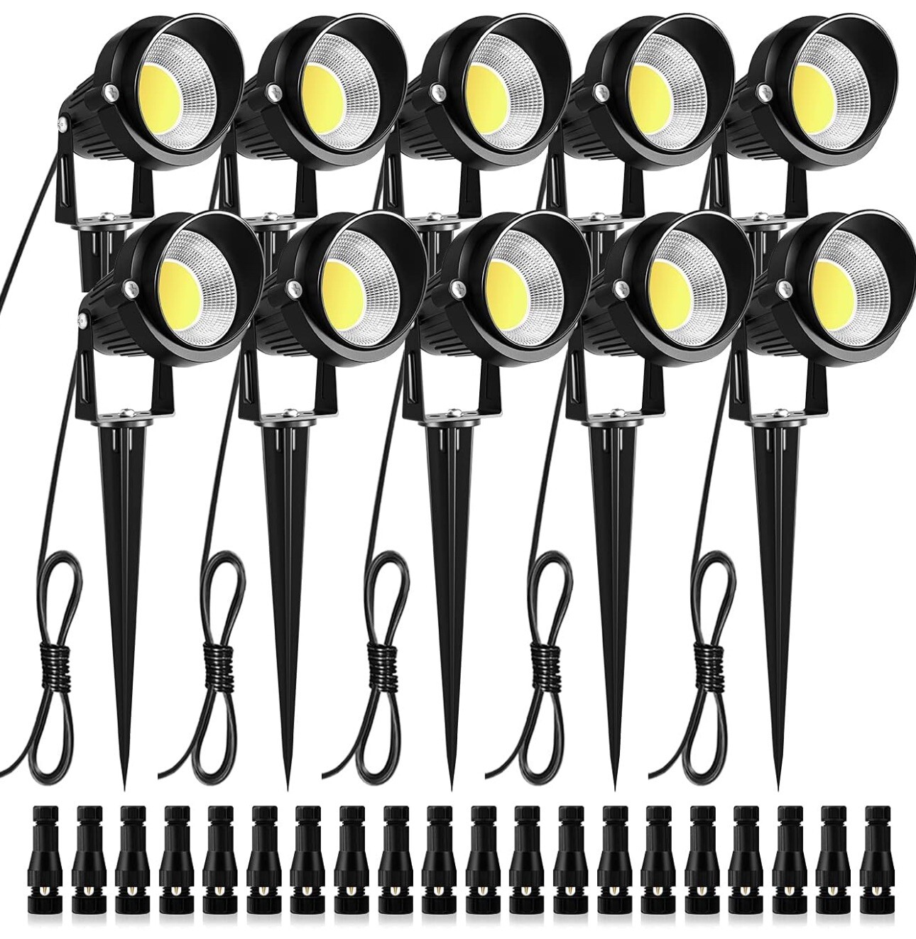 10 ZUCKEO 10W Low Voltage Landscape LED Spotlights 1000Lm gallery