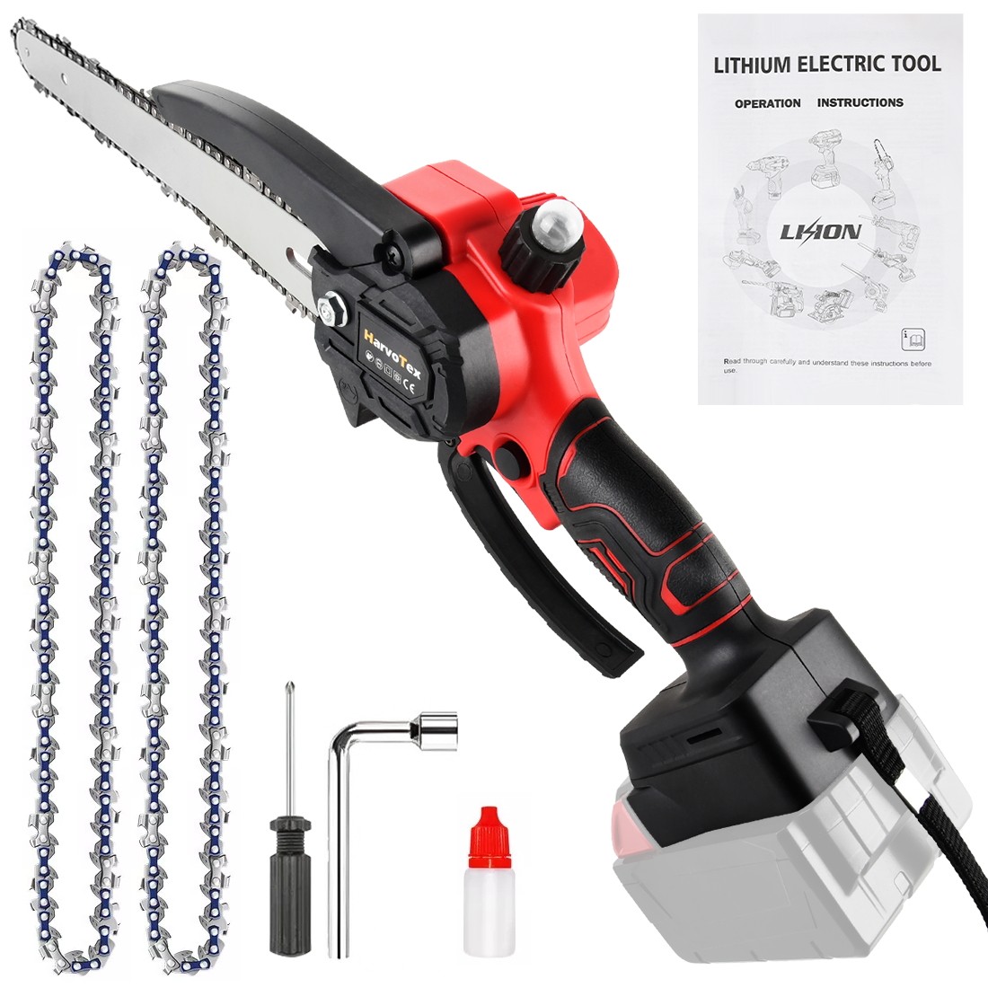 Mini Chainsaw for Milwaukee M18 Battery,8 inch Cordless Pruning Chainsaw Tools gallery