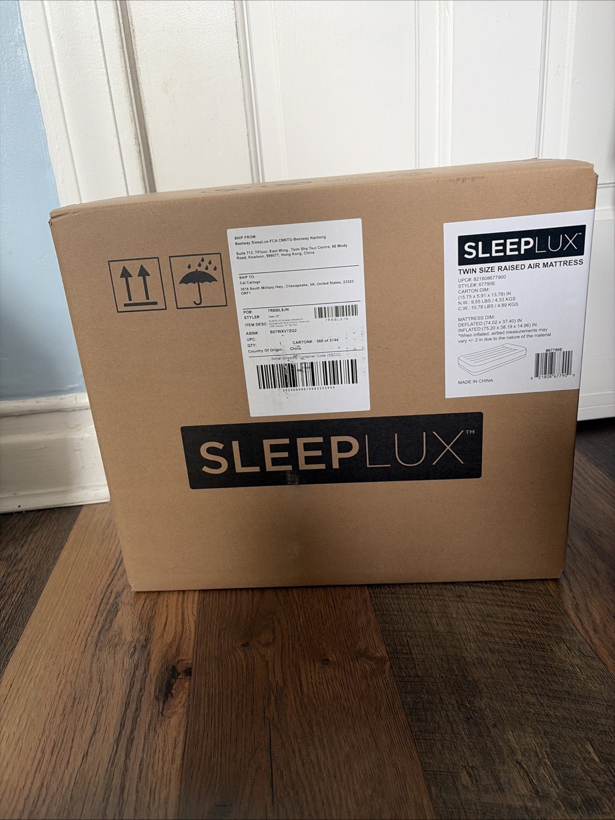 SleepLux Durable Inflatable Air Mattress with Built-in Pump, Pillow, USB Charger gallery