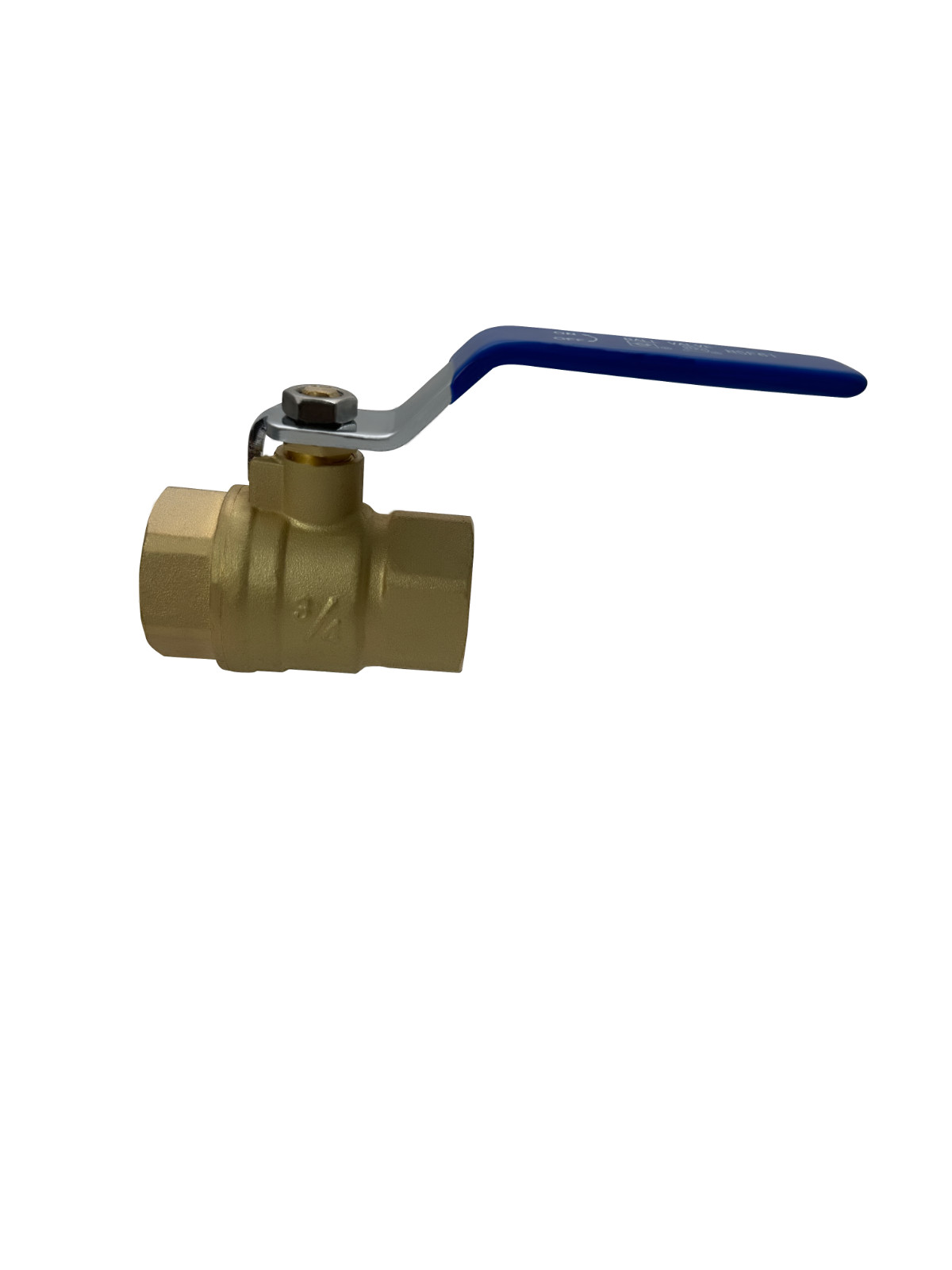1) 3/4" FEMALE THREADED BALL VALVE, LEAD FREE BRASS, 600 PSI, WATER OIL GAS gallery