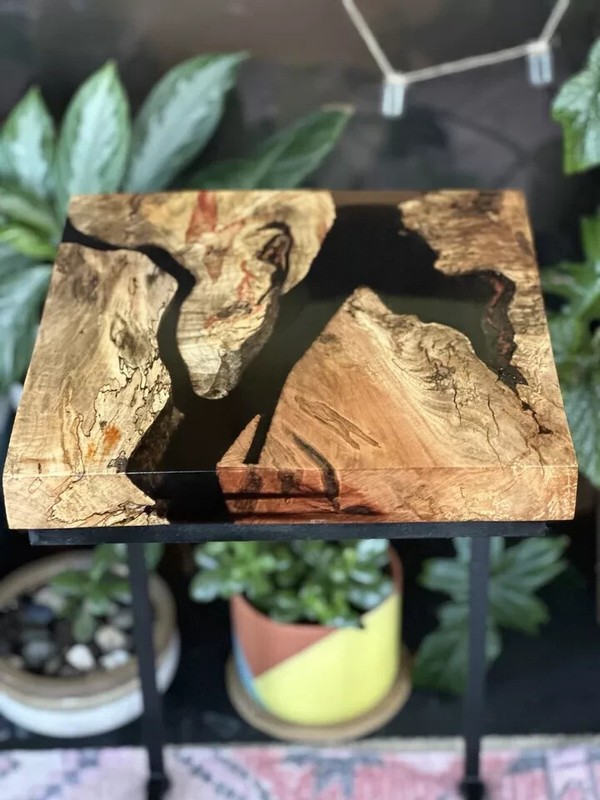 Epoxy River C End Table / Epoxy Table Top For Home Decor Gifts gallery