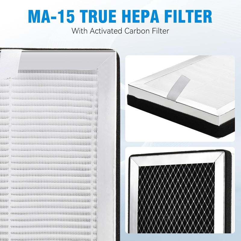 True HEPA Carbon Replacement Air Filter For Medify Purifier MA-15 MA-15R 4 Pks gallery