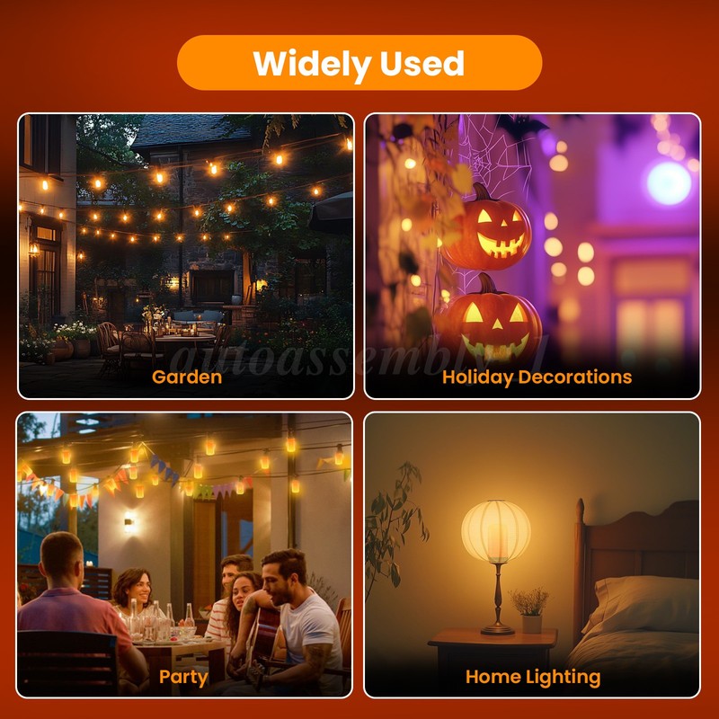2-4 Pack LED Flame Light Bulbs,4 Flickering Modes with Gravity Sensor E26 Base gallery