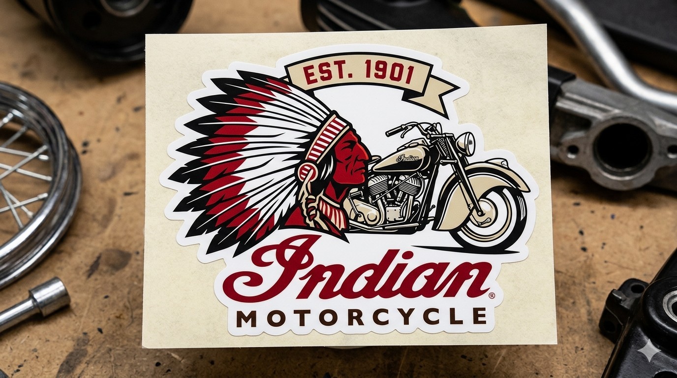 Indian Motorcycle Decal Sticker Phone Laptop 3 Inches gallery