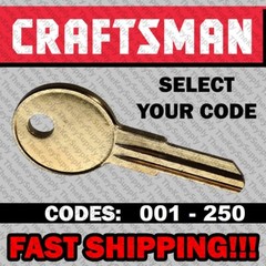 Craftsman Tool Box Key Cut to Your Code 001 – 250 Llaves Toolbox Keys